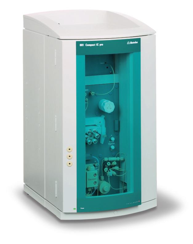 881 Compact IC pro and 882 Compact IC plus the compact solution for routine analysis 02 Metrohm s intelligent ion chromatography sets standards regarding ease of use and precision of results.