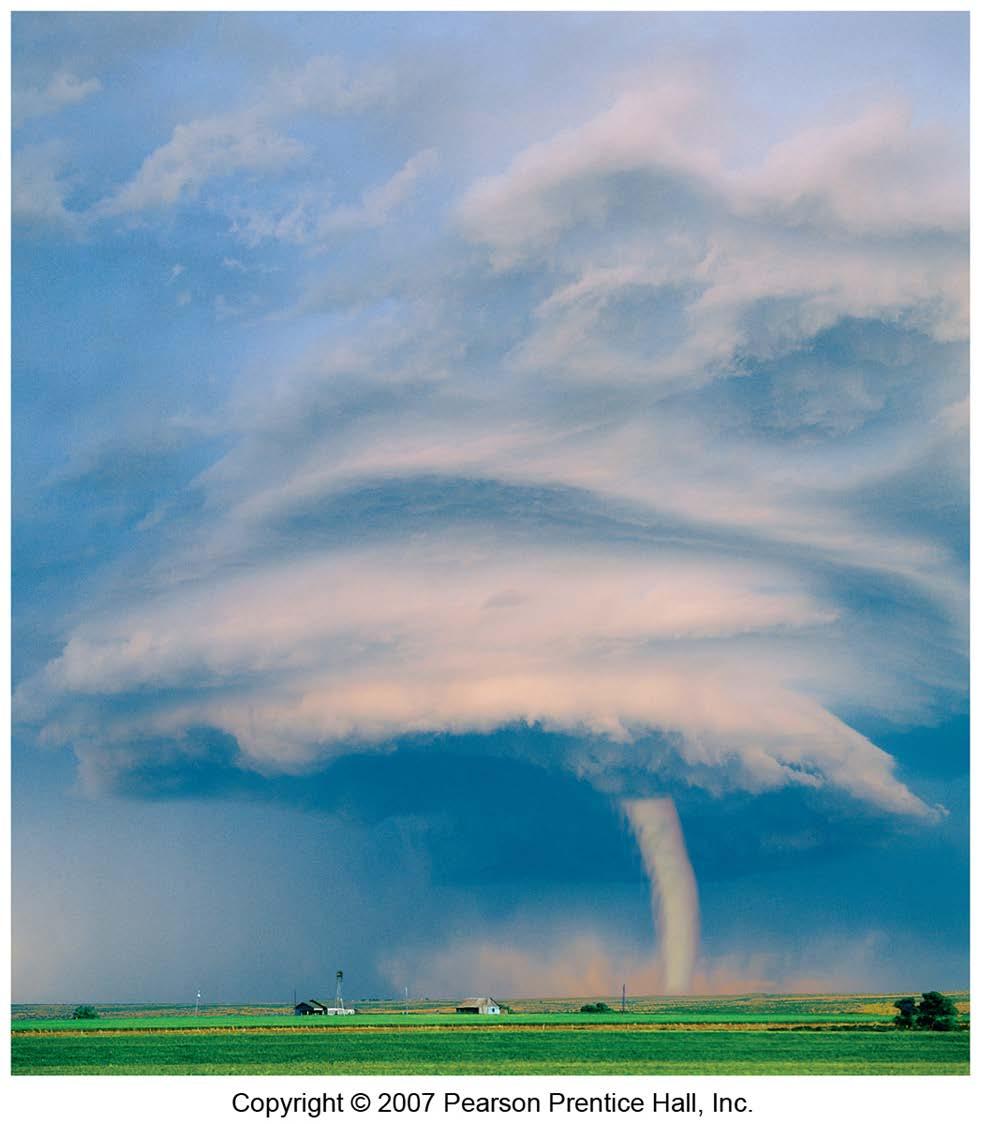 1. Air pressure within a tornado can be up to 10% lower than outside. 2. Surrounding air rushes into the vortex. 3.