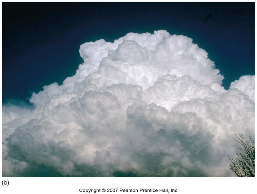 Cumulus Stage The creation of the downdraft is further aided by the influx of cool, (dense), dry air surrounding the cloud, in a process called entrainment.