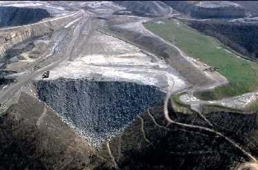 Construction of a valley fill slope In the mountains?