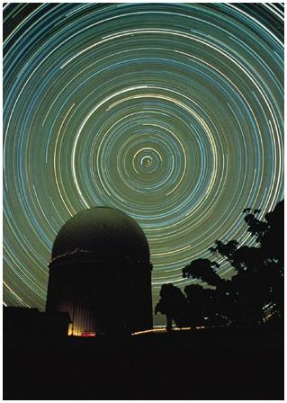 Circumpolar Stars Through a Night The South celestial pole over Siding Spring Mountain, Australia The Celestial Sphere Unassisted human vision Earth appears to be at the center of a huge sphere