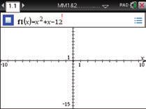 3F Graphing quadratics in polnomial form 107 Using the TI-Nspire CX non-cas To graph the