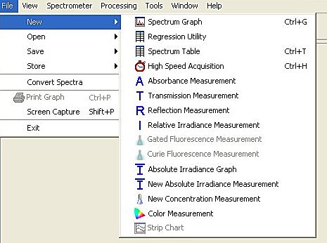 USING WIZARDS Switch on the lamp in the Strobe Lamp Enable checkbox. A saturated spectrum will appear in the preview box.