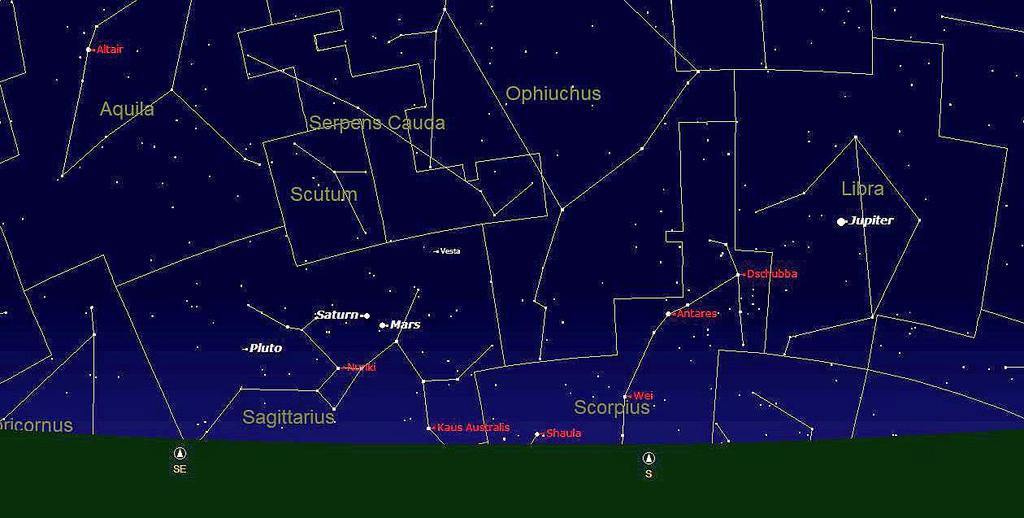 Note that in the sky chart above, the Great Square of Pegasus is just setting. Above it is the Andromeda constellation.