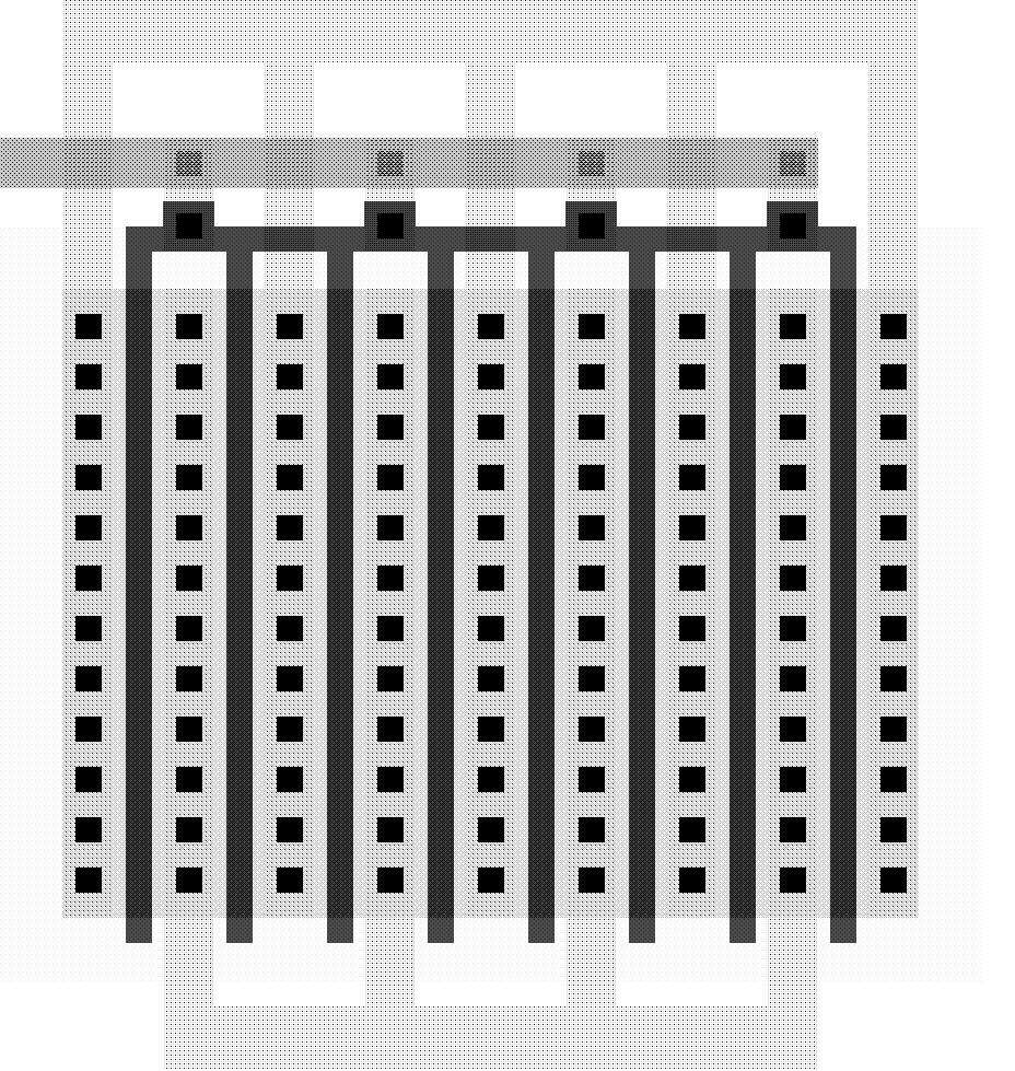 transistors in parallel Bonding Pad