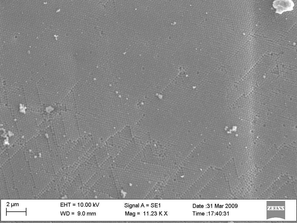 S4 shows the SEM micrograph of the centrifugated mechanical stirred PMMA.