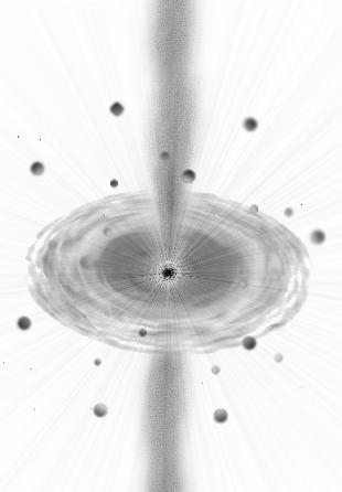 Jet Line Emitting Clouds Accretion Disk Black Hole Figure 2. A popular view of the different elements making a quasar like 3C 273.