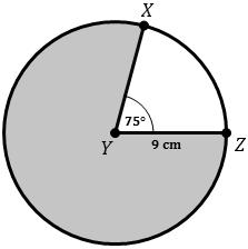 4.5 in. Analytical Geometry- Common Core 20. Circle with center P has tangents XY and ZY and chords WX and, WZ as shown in the figure. The measure of ZWX = 70. What is the measure, in degrees, of XYZ?