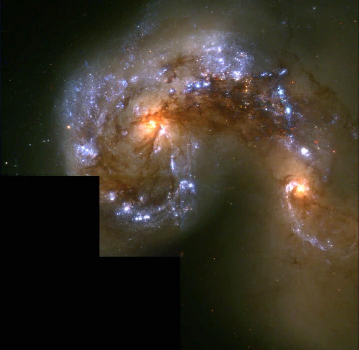 HST Picture of the Antennnae Galaxies (NGC 4038/4039) 63