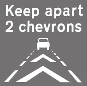 13 To improve motorway safety, some motorways have chevron markers. The gap between one chevron marker and the next is 40 m.