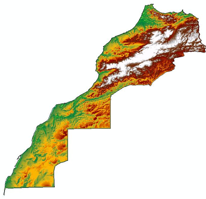 Geographical context Mountains cover more than two thirds of the Moroccan territory and reach significant heights. Several summits cross the 4000 m mark.