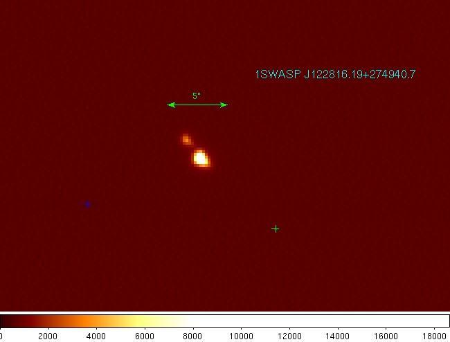 by faint background star -Deeper Imaging ~1m telescope