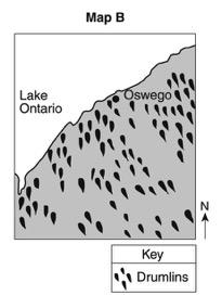 30) What landscape features are evidence that glaciers deposited sediments?