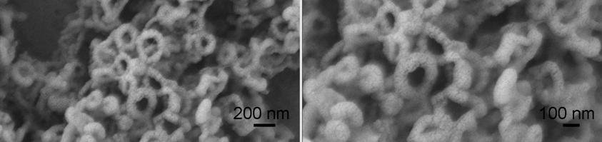 (a) TEM image of Ni 3 Co 7 nanoparticles. (b) TEM image of Ni 5 Co 5 nanoparticles.