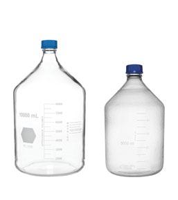 Mobile Phase Reservoir and Storage Bottles Figure 50. Safety-Coated: These borosilicate glass bottles are designed for safety.