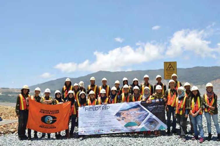 students and 2 Lecturers visited Batu Hijau World Class Cu-Au Porphyry Deposit, PT Amman Mineral Nusa Tenggara (AMNT) in Sumbawa, NTB, Indonesia.
