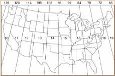 Latitude & Longitude Using parallels of latitude we determine the angular distance (in degrees) north or south of the equator, from 0º to 90º North or South Using meridians of longitude we determine
