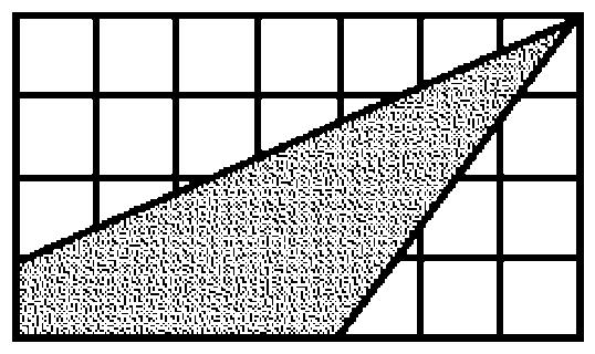 ID: A 10 The figure is drawn on centimeter grid paper. Find the perimeter of the shaded figure to the nearest tenth.