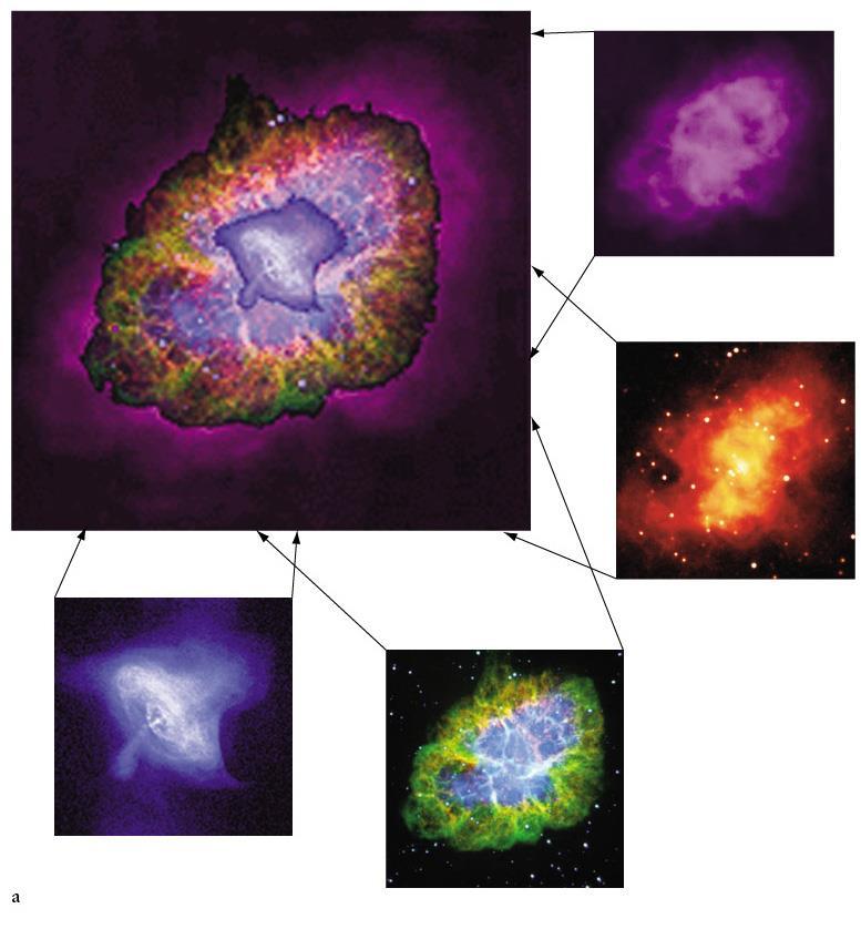 Crab Nebula radio visible infrared period