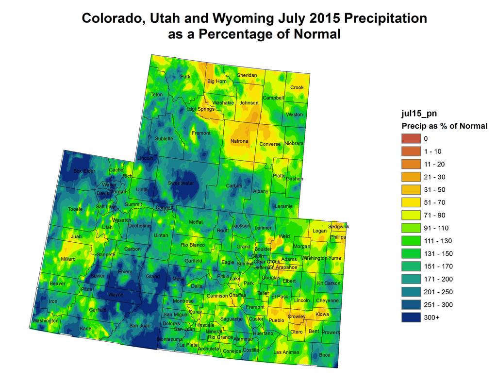 average water year to date precipitation as a percent of average. Last Week Precipitation: NOTE: Our weekly normal precipitation maps are unavailable this week.