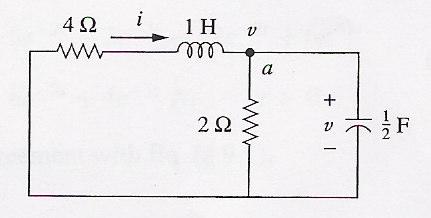 EEE5: CI RCUI T THEORY Hence dv( ) 6.5 V / The final value are obained when he inducor i replaced by a hor circui and he capacior by an open circui in Figure 7.