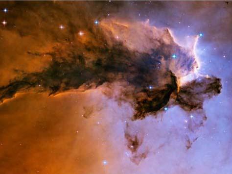 Stars emerging from dark eagle nebula Rosette Nebula Protostars When there is enough material close (within 15 trillion km) together, gravity