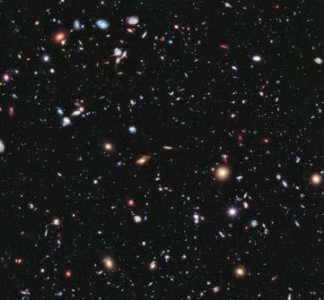 Hubble Space Telescope (HST) image of distant galaxies HST outside Earth s atmosphere Write your answers on