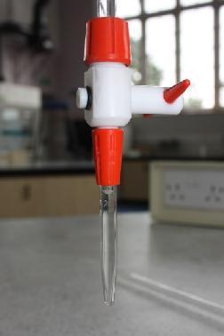 Using the burette The burette should be rinsed out with substance that will be put in it.