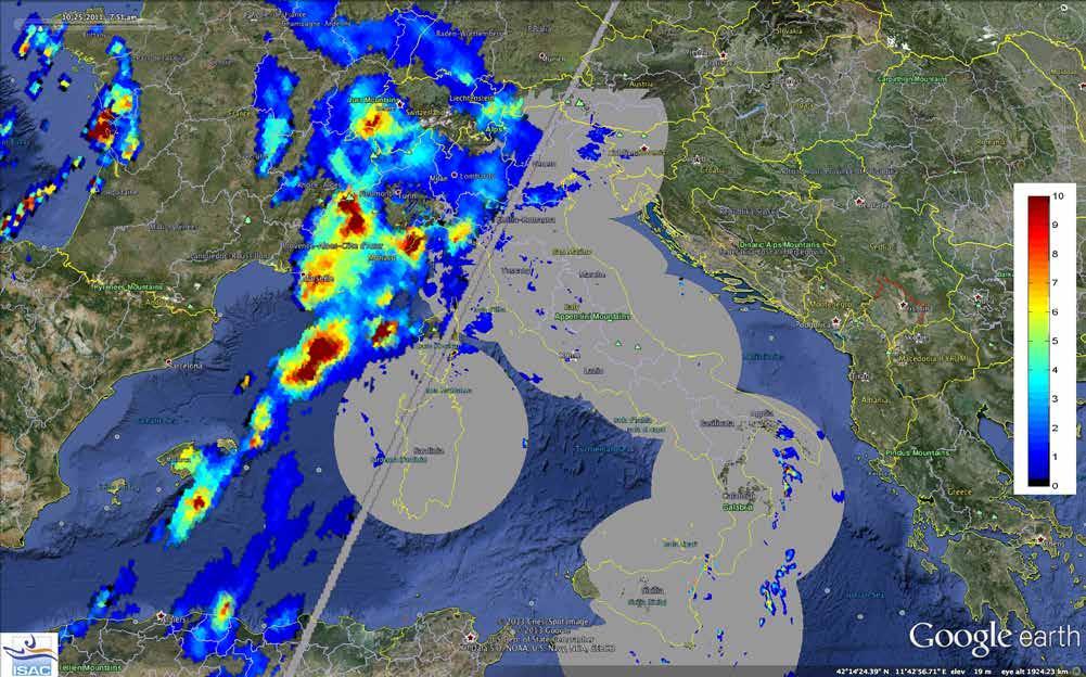 Heavy Precipitation Events Monitoring: Italian Radar Network Mosaic (DPC) 25 October 2011