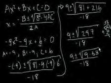 3.5. Solving Quadratic Equations by the Quadratic Formula www.ck1.org MEDIA Click image to the left for more content.