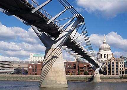 Pedestrian suspension bridge Millennium