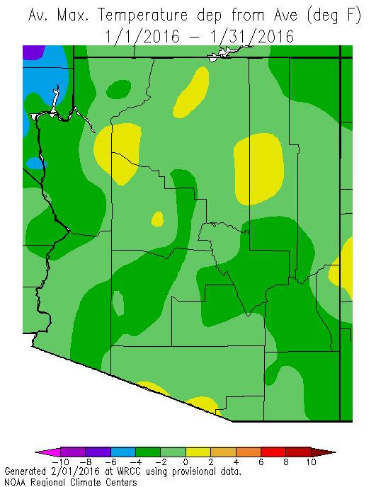 counties, and warmer areas in central Gila and northern Mohave County, and along the Lower Colorado