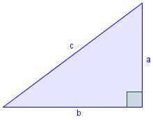 Pythagoras Theorem a + b = c Where c is the length of the hypotenuse and a and b are the lengths of the other two sides. Note: Only valid for right-angled triangles!