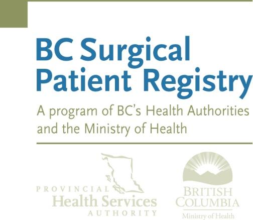 BC Surgical Patient Registry (SPR)