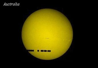 June 8, 2004 Venus Transit of the Sun Parallax Effect: Sonderborg, Denmark vs.