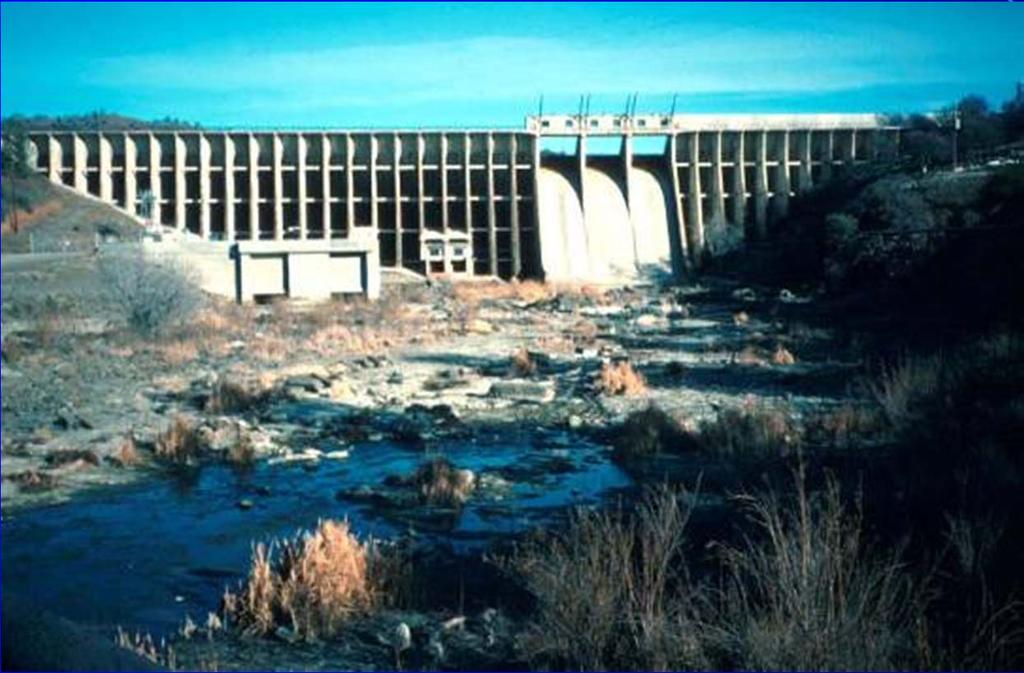 Downstream consequences of reduced sediment supply Dams release sediment-starved water with excess energy Prof.