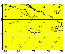 State of the Jamaican Climate are given in Taylor et al. (2007) and Campbell et al. (2010), respectively. Results from the PRECIS initiative are presented in Chapter 7. Figure 5.3.