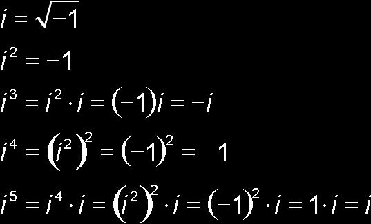 Example Multiply and simplify each of the following. Example (continued) continued Simplifying Powers of i Recall that 1 raised to an even power is 1, and 1 raised to an odd power is 1.