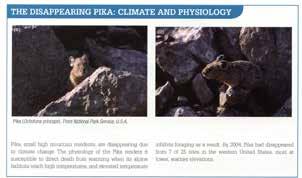 4. Additional examples of range shifts pika sensitive to summer temperature recently, lower elevation
