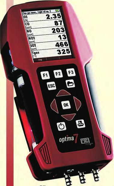 ........... C( F) Operation time IR Printer Interface Display TÜV By RgG 283 VDI 4206-1 DELTA 65 is a handheld gas analyzer for continuous analysis of different gases in a wide range of applications