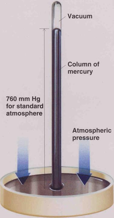 Mercury and Aneroid Because air is matter it can exert a force on