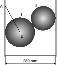 Figure 22 Figure 23.a 23 Two spheres A and B are placed in a container as shown in figure.