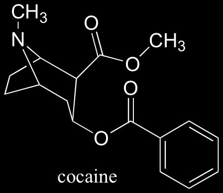quickly. The illicit drug cocaine, for example, has the IUPAC name 'methyl (1R,2R