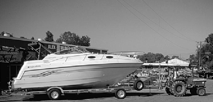 APPLICATIONS The boat and trailer undergo