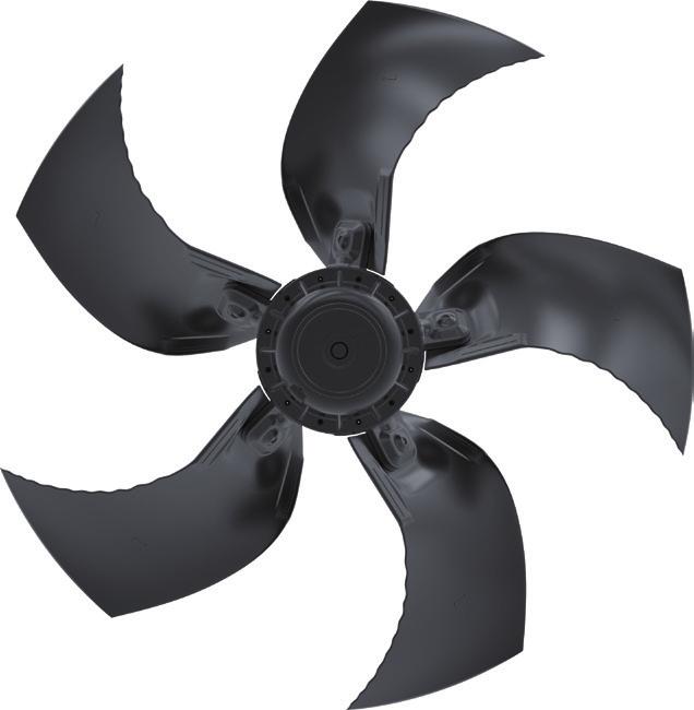 FFowlet - C - technology Size 630 mm xial fans Main Catalogue FFowlet for three phase alternating current, 6 pole FF063-6D Characteristic curve Description Motor technology: C Rated voltage U N : 3~
