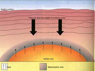 If sedimentary rocks are buried deep underneath the Earth s surface, they will be exposed to high