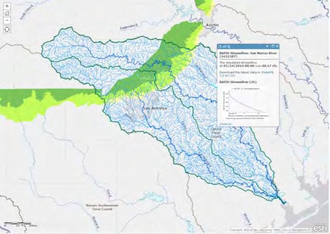 Water Map and Data Services RAPID Streamflow Calculations 47 NWS River