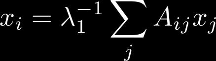 combination with eigenvectors of A d(i)=2 Eigenvector
