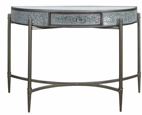 PAINTED CHAMPAGNE SILVER MW105 END TABLE (1 DRAWER) 19.