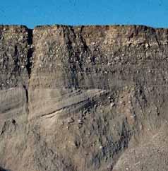 Outwash Properties Dominantly sand and gravel sized particles. Stratified layers.